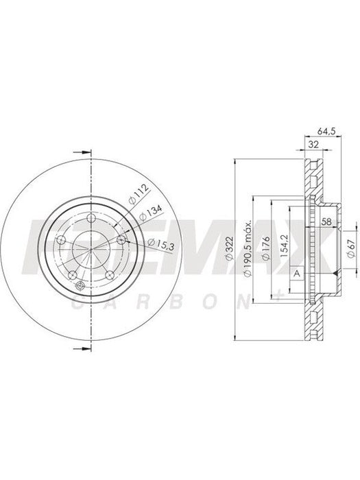 Fremax Brake Disc Front Each BD-5558 Fremax - Micks Gone Bush