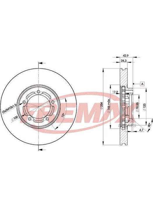 Fremax Brake Disc Front Pair BD-5610 Fremax - Micks Gone Bush