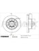 Fremax Brake Disc Rear Pair Golf Mk5 TDi Fsi BD-5640 Fremax - Micks Gone Bush