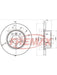 Fremax Brake Disc Front Each Bmw E87 120, E90 318 320 BD-6464 Fremax - Micks Gone Bush