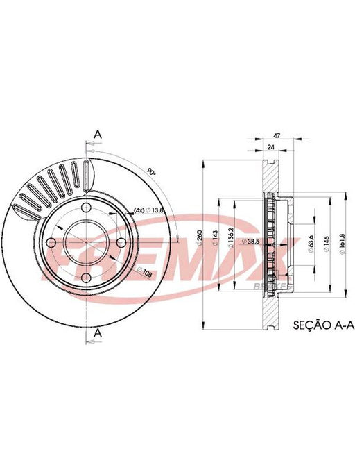 Fremax Brake Disc Front Pair BD-6784 Fremax - Micks Gone Bush