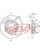 Fremax Brake Disc Front Pair BD-7038 Fremax - Micks Gone Bush