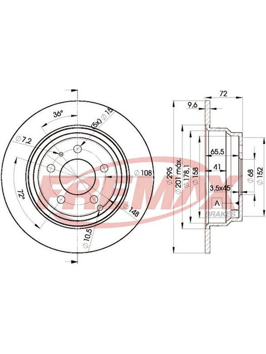 Fremax Brake Disc Rear Pair BD-7940 Fremax - Micks Gone Bush