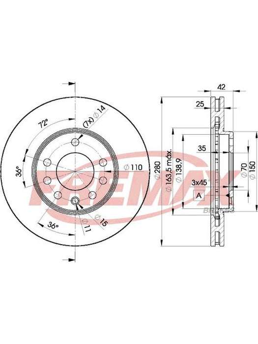 Fremax Brake Disc Front Pair BD-9060 Fremax - Micks Gone Bush