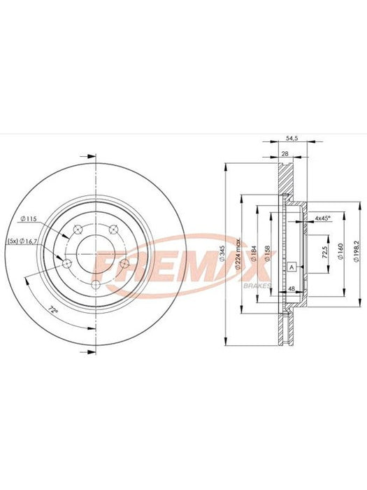 Fremax Brake Disc Front Each BD-9197 Fremax - Micks Gone Bush