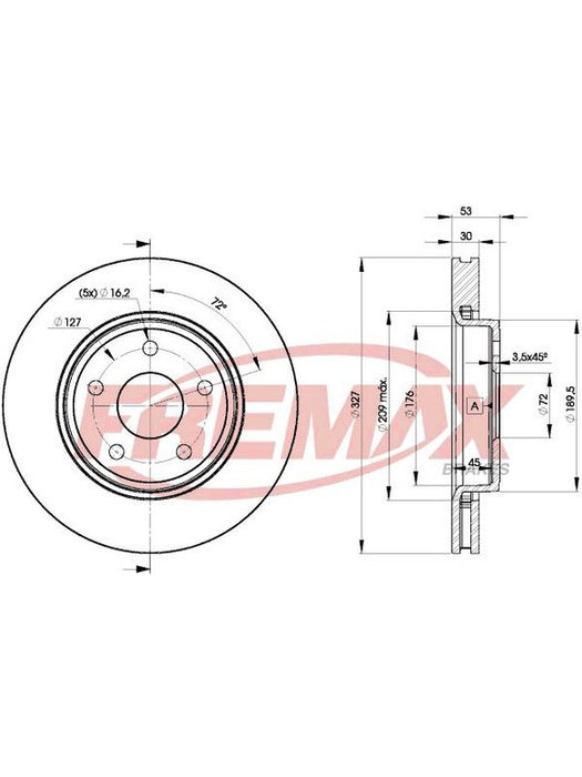 Fremax Brake Disc Front Each BD-9269 Fremax - Micks Gone Bush