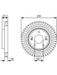 2 x Bosch Disc Brake Rotor 280mm BD2273 Discs BOSCH - Micks Gone Bush