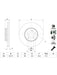 Bosch Brake Disc Rotor For Mercedes C250 Front 330mm W205 BD2887 BOSCH - Micks Gone Bush