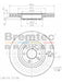 Bremtec Euro-Line Disc Brake Rotor (Pair) 283.8mm BDR10030EL Discs Bremtec - Micks Gone Bush
