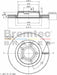 Bremtec Euro-Line Disc Brake Rotor (Single) 279.75mm BDR10310EL Discs Bremtec - Micks Gone Bush