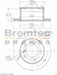 Bremtec Euro-Line Disc Brake Rotor (Single) 271.2mm BDR10750EL Discs Bremtec - Micks Gone Bush
