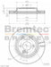 Bremtec Euro-Line Disc Brake Rotor (Pair) 275.8mm BDR11290EL Discs Bremtec - Micks Gone Bush