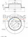 Bremtec Euro-Line Disc Brake Rotor (Pair) 258.00mm BDR14220EL Discs Bremtec - Micks Gone Bush