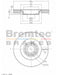Bremtec Euro-Line Disc Brake Rotor (Pair) 320mm BDR14440EL Discs Bremtec - Micks Gone Bush