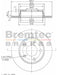 Bremtec Euro-Line Disc Brake Rotor (Single) 255.00mm BDR14620EL Discs Bremtec - Micks Gone Bush