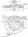 Bremtec Euro-Line Disc Brake Rotor (Pair) 265.5mm BDR14910EL Discs Bremtec - Micks Gone Bush