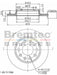 Bremtec Euro-Line Disc Brake Rotor (Pair) 255mm BDR15410EL Discs Bremtec - Micks Gone Bush