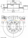Bremtec Euro-Line Disc Brake Rotor (Pair) 254.7mm BDR16400EL Discs Bremtec - Micks Gone Bush