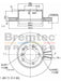 Bremtec Euro-Line Disc Brake Rotor (Pair) 283.9mm BDR16450EL Discs Bremtec - Micks Gone Bush