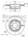 Bremtec Euro-Line Disc Brake Rotor (Pair) 299.9mm BDR16470EL Discs Bremtec - Micks Gone Bush