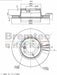 Bremtec Euro-Line Disc Brake Rotor (Single) 309.8mm BDR16580EL Discs Bremtec - Micks Gone Bush