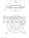 Bremtec Euro-Line Disc Brake Rotor (Pair) 240.2mm BDR16890EL Discs Bremtec - Micks Gone Bush