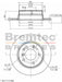 Bremtec Euro-Line Disc Brake Rotor (Single) 279.80mm BDR17310EL Discs Bremtec - Micks Gone Bush