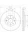 Bremtec Euro-Line Disc Brake Rotor (Pair) 257.2mm BDR17350EL Discs Bremtec - Micks Gone Bush