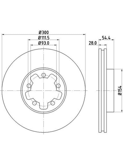 Bremtec Euro-Line Disc Brake Rotor (Pair) 300mm BDR17600EL Discs Bremtec - Micks Gone Bush