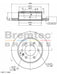 Bremtec Euro-Line Disc Brake Rotor (Pair) 298mm BDR17720EL Discs Bremtec - Micks Gone Bush