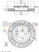 Bremtec Euro-Line Disc Brake Rotor (Pair) 280mm BDR17750EL Discs Bremtec - Micks Gone Bush