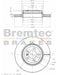 Bremtec Euro-Line Disc Brake Rotor (Single) 345.00mm BDR17770EL Discs Bremtec - Micks Gone Bush