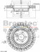 Bremtec Euro-Line Disc Brake Rotor (Single) 330.00mm BDR17890EL Discs Bremtec - Micks Gone Bush