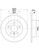 Bremtec Euro-Line Disc Brake Rotor (Pair) 259mm BDR18042EL Bremtec - Micks Gone Bush