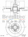 Bremtec Euro-Line Disc Brake Rotor (Single) 269.90mm BDR18590EL Discs Bremtec - Micks Gone Bush