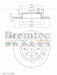 Bremtec Euro-Line Disc Brake Rotor (Pair) 263.9mm BDR19030EL Discs Bremtec - Micks Gone Bush