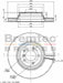 Bremtec Euro-Line Disc Brake Rotor (Single) 348mm BDR19090EL Discs Bremtec - Micks Gone Bush
