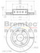 Bremtec Euro-Line Disc Brake Rotor (Pair) 268.80mm BDR19210EL Discs Bremtec - Micks Gone Bush