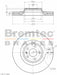 Bremtec Euro-Line Disc Brake Rotor (Single) 347.00mm BDR19890EL Discs Bremtec - Micks Gone Bush