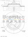 Bremtec Euro-Line Disc Brake Rotor (Pair) 301.6mm BDR20540EL Discs Bremtec - Micks Gone Bush