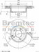 Bremtec Euro-Line Disc Brake Rotor (Pair) 288mm BDR20570EL Discs Bremtec - Micks Gone Bush