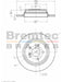 Bremtec Euro-Line Disc Brake Rotor (Single) 300.00mm BDR21530EL Discs Bremtec - Micks Gone Bush