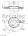 Bremtec Euro-Line Disc Brake Rotor (Pair) 293.9mm BDR21970EL Bremtec - Micks Gone Bush