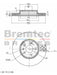 Bremtec Euro-Line Disc Brake Rotor (Pair) 313.8mm BDR22000EL Discs Bremtec - Micks Gone Bush