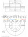 Bremtec Euro-Line Disc Brake Rotor (Pair) 302mm BDR22400EL Discs Bremtec - Micks Gone Bush