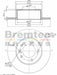 Bremtec Euro-Line Disc Brake Rotor (Pair) 304.9mm BDR22410EL Discs Bremtec - Micks Gone Bush