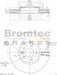 Bremtec Euro-Line High Grade Disc Brake Rotor (Pair) 344.8mm BDR22620ELH Discs Bremtec - Micks Gone Bush