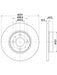 Bremtec Euro-Line Disc Brake Rotor (Pair) 257.3mm BDR23330EL Discs Bremtec - Micks Gone Bush
