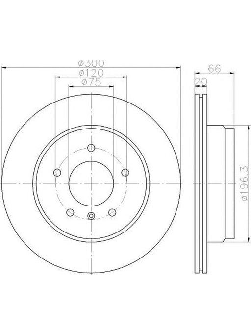Bremtec Euro-Line Disc Brake Rotor (Pair) 300mm BDR23560EL Discs Bremtec - Micks Gone Bush