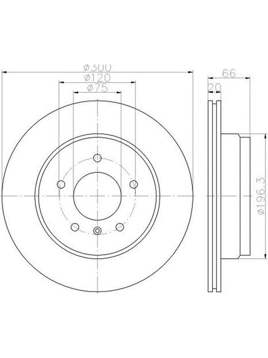 Bremtec Euro-Line Disc Brake Rotor (Pair) 300mm BDR23560EL Discs Bremtec - Micks Gone Bush